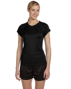 Champion CW23 Double Dry&#174; Ladies&#39; 4.1 oz. V-Neck T-Shirt