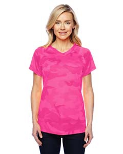 Champion CW23 Double Dry&#174; Ladies&#39; 4.1 oz. V-Neck T-Shirt