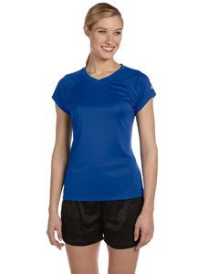 Champion CW23 Double Dry&#174; Ladies&#39; 4.1 oz. V-Neck T-Shirt