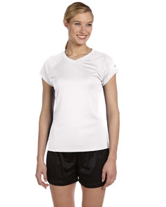 Champion CW23 Double Dry&#174; Ladies&#39; 4.1 oz. V-Neck T-Shirt