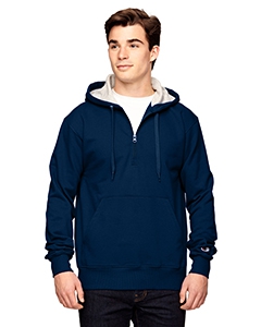 Champion S185 for Team 365 Cotton Max 9.7 oz. Quarter-Zip Hood