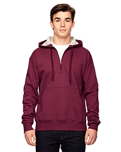 Champion S185 for Team 365 Cotton Max 9.7 oz. Quarter-Zip Hood