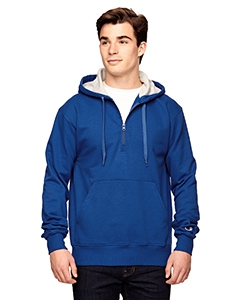 Champion S185 for Team 365 Cotton Max 9.7 oz. Quarter-Zip Hood