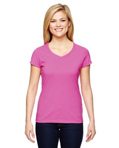 Champion T050 for Team 365 Vapor&#174; Ladies&#39; Cotton Short-Sleeve V-Neck