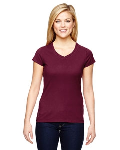 Champion T050 for Team 365 Vapor&#174; Ladies&#39; Cotton Short-Sleeve V-Neck