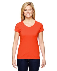 Champion T050 for Team 365 Vapor&#174; Ladies&#39; Cotton Short-Sleeve V-Neck