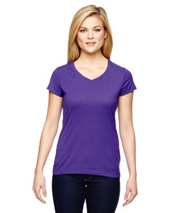 Champion T050 for Team 365 Vapor&#174; Ladies&#39; Cotton Short-Sleeve V-Neck