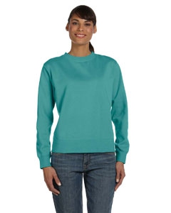 Comfort Colors C1596 Ladies&#39; 10 oz. Garment-Dyed Wide-Band Fleece Crew