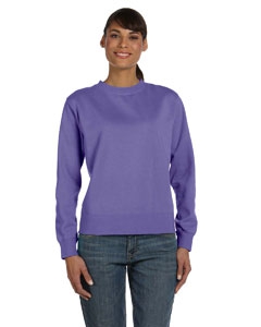 Comfort Colors C1596 Ladies&#39; 10 oz. Garment-Dyed Wide-Band Fleece Crew