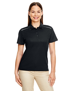 Core 365 78181R Ladies&#39; Radiant Performance Piqu&#233; Polo with Reflective Piping