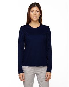 Core 365 78199 Ladies&#39; Agility Performance Long-Sleeve Piqu&#233; Crew Neck