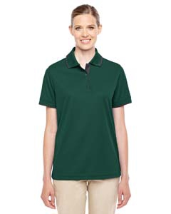 Core 365 78222 Ladies&#39; Motive Performance Pique Polo with Tipped Collar