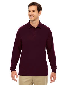 Core 365 88192 Men&#39;s Pinnacle Performance Long-Sleeve Piqu&#233; Polo