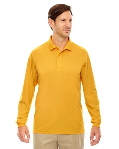 Core 365 88192 Men&#39;s Pinnacle Performance Long-Sleeve Piqu&#233; Polo