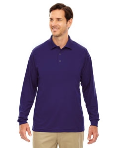 Core 365 88192 Men&#39;s Pinnacle Performance Long-Sleeve Piqu&#233; Polo