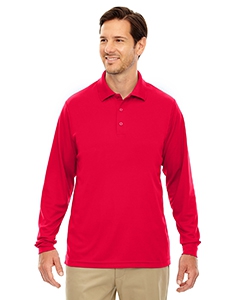 Core 365 88192 Men&#39;s Pinnacle Performance Long-Sleeve Piqu&#233; Polo