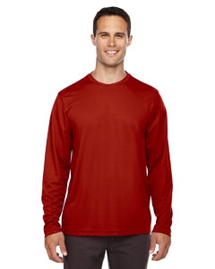 Core 365 88199 Men&#39;s Agility Performance Long-Sleeve Piqu&#233; Crew Neck