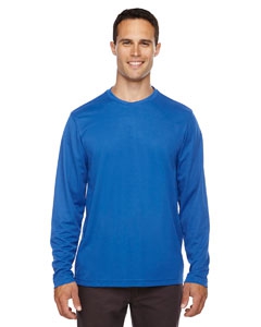 Core 365 88199 Men&#39;s Agility Performance Long-Sleeve Piqu&#233; Crew Neck