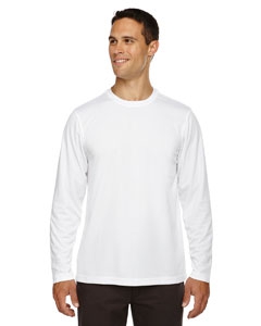 Core 365 88199 Men&#39;s Agility Performance Long-Sleeve Piqu&#233; Crew Neck