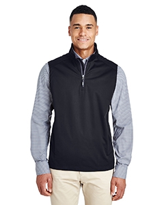 Core 365 CE709 Men&#39;s Techno Lite Three-Layer Knit Tech-Shell Quarter-Zip Vest