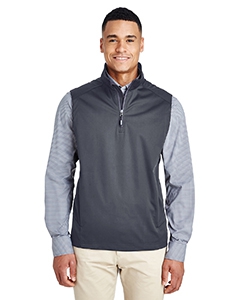 Core 365 CE709 Men&#39;s Techno Lite Three-Layer Knit Tech-Shell Quarter-Zip Vest