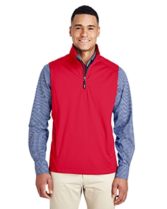 Core 365 CE709 Men&#39;s Techno Lite Three-Layer Knit Tech-Shell Quarter-Zip Vest