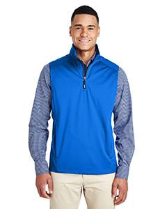 Core 365 CE709 Men&#39;s Techno Lite Three-Layer Knit Tech-Shell Quarter-Zip Vest