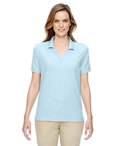 Devon & Jones D100W Ladies&#39; Pima Piqu&#233; Short-Sleeve Y-Collar Polo