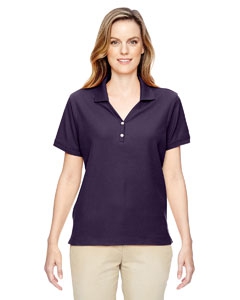 Devon & Jones D100W Ladies&#39; Pima Piqu&#233; Short-Sleeve Y-Collar Polo