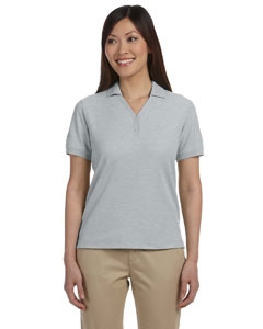 Devon & Jones D100W Ladies&#39; Pima Piqu&#233; Short-Sleeve Y-Collar Polo