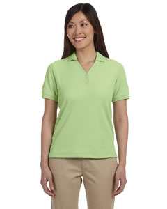 Devon & Jones D100W Ladies&#39; Pima Piqu&#233; Short-Sleeve Y-Collar Polo