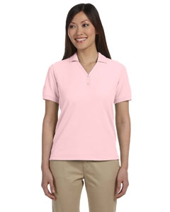 Devon & Jones D100W Ladies&#39; Pima Piqu&#233; Short-Sleeve Y-Collar Polo