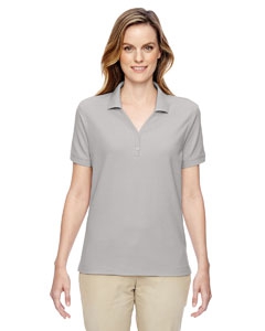 Devon & Jones D100W Ladies&#39; Pima Piqu&#233; Short-Sleeve Y-Collar Polo