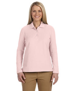 Devon & Jones D110W Ladies&#39; Pima Piqu&#233; Long-Sleeve Polo