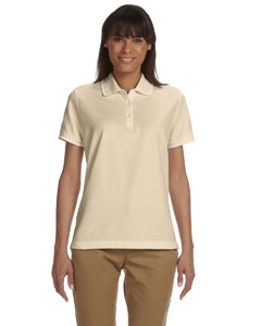 Devon & Jones D113W Ladies&#39; Pima Piqu&#233; Short-Sleeve Tipped Polo