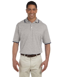 Devon & Jones D140 Men&#39;s Tipped Perfect Pima Interlock Polo