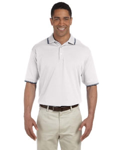 Devon & Jones D140 Men&#39;s Tipped Perfect Pima Interlock Polo