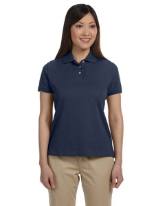 Devon & Jones D140SW Ladies&#39; Solid Perfect Pima Interlock Polo