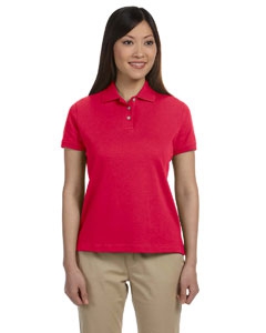 Devon & Jones D140SW Ladies&#39; Solid Perfect Pima Interlock Polo