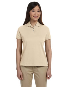 Devon & Jones D140SW Ladies&#39; Solid Perfect Pima Interlock Polo