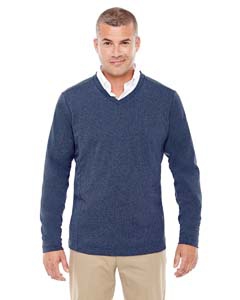 Devon & Jones D884 Men&#39;s Fairfield Herringbone V-Neck Pullover