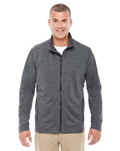 Devon & Jones D885 Men&#39;s Fairfield Herringbone Full-Zip Jacket