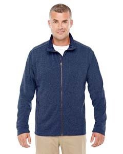 Devon & Jones D885 Men&#39;s Fairfield Herringbone Full-Zip Jacket