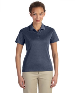 Devon & Jones DG210W Pima-Tech Ladies&#39; Jet Pique Heather Polo