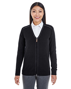 Devon & Jones DG478W Ladies&#39; Manchester Fully-Fashioned Full-Zip Sweater