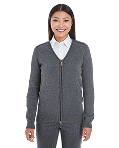 Devon & Jones DG478W Ladies&#39; Manchester Fully-Fashioned Full-Zip Sweater