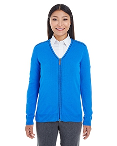 Devon & Jones DG478W Ladies&#39; Manchester Fully-Fashioned Full-Zip Sweater