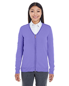 Devon & Jones DG478W Ladies&#39; Manchester Fully-Fashioned Full-Zip Sweater