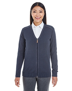 Devon & Jones DG478W Ladies&#39; Manchester Fully-Fashioned Full-Zip Sweater