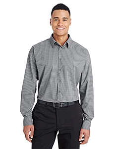 Devon & Jones DG535 Men&#39;s CrownLux Performance Tonal Mini Check Shirt